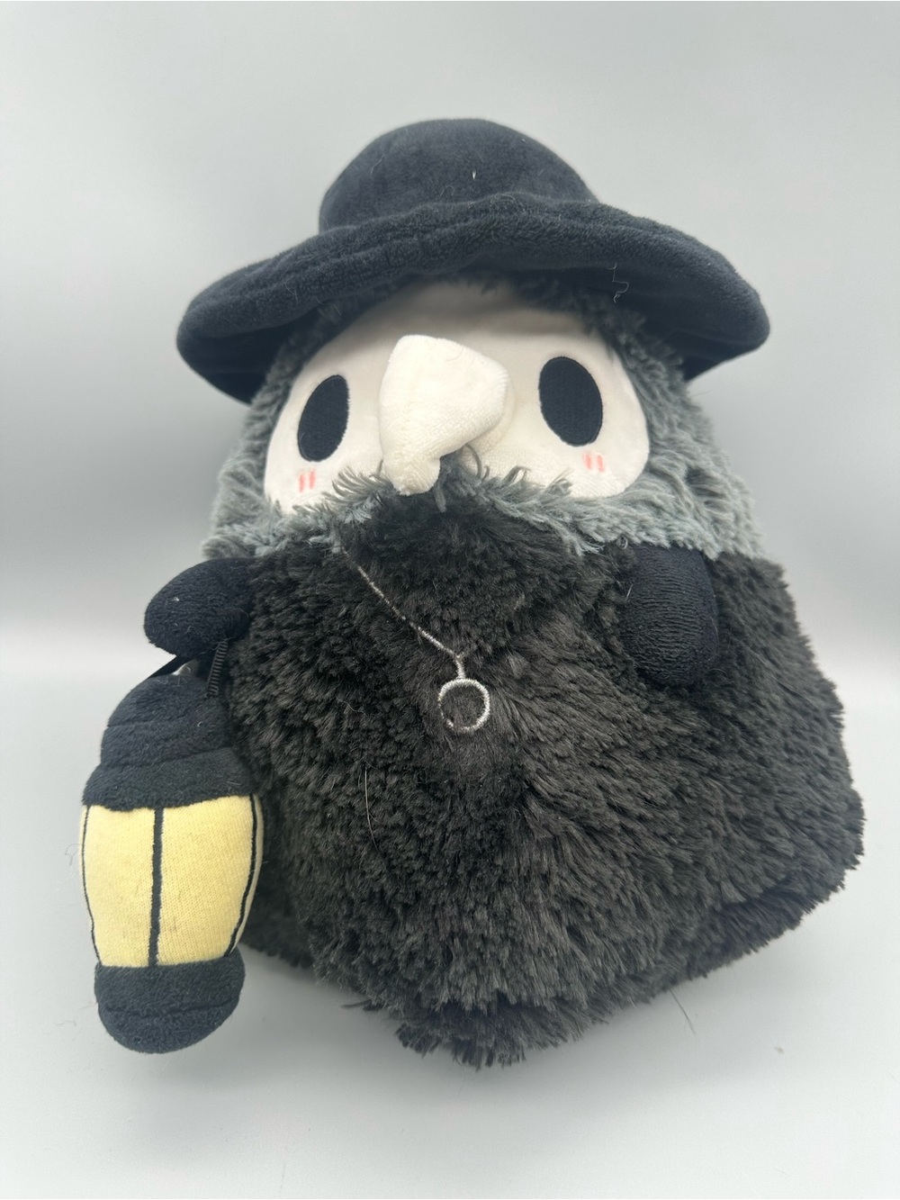 Squishable Plague Doctor Plush Black Grey Hat Lantern Gothic Stuffed Animal 7"